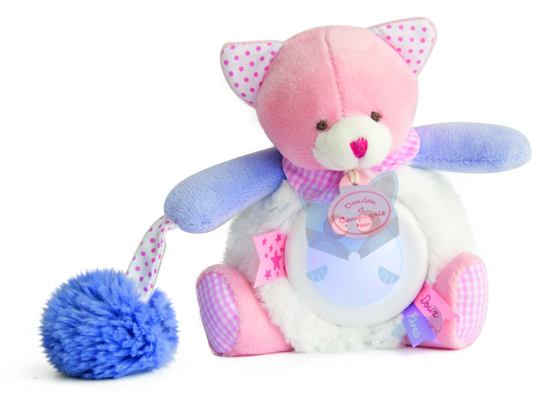  lovely strawberry night light pink cat 